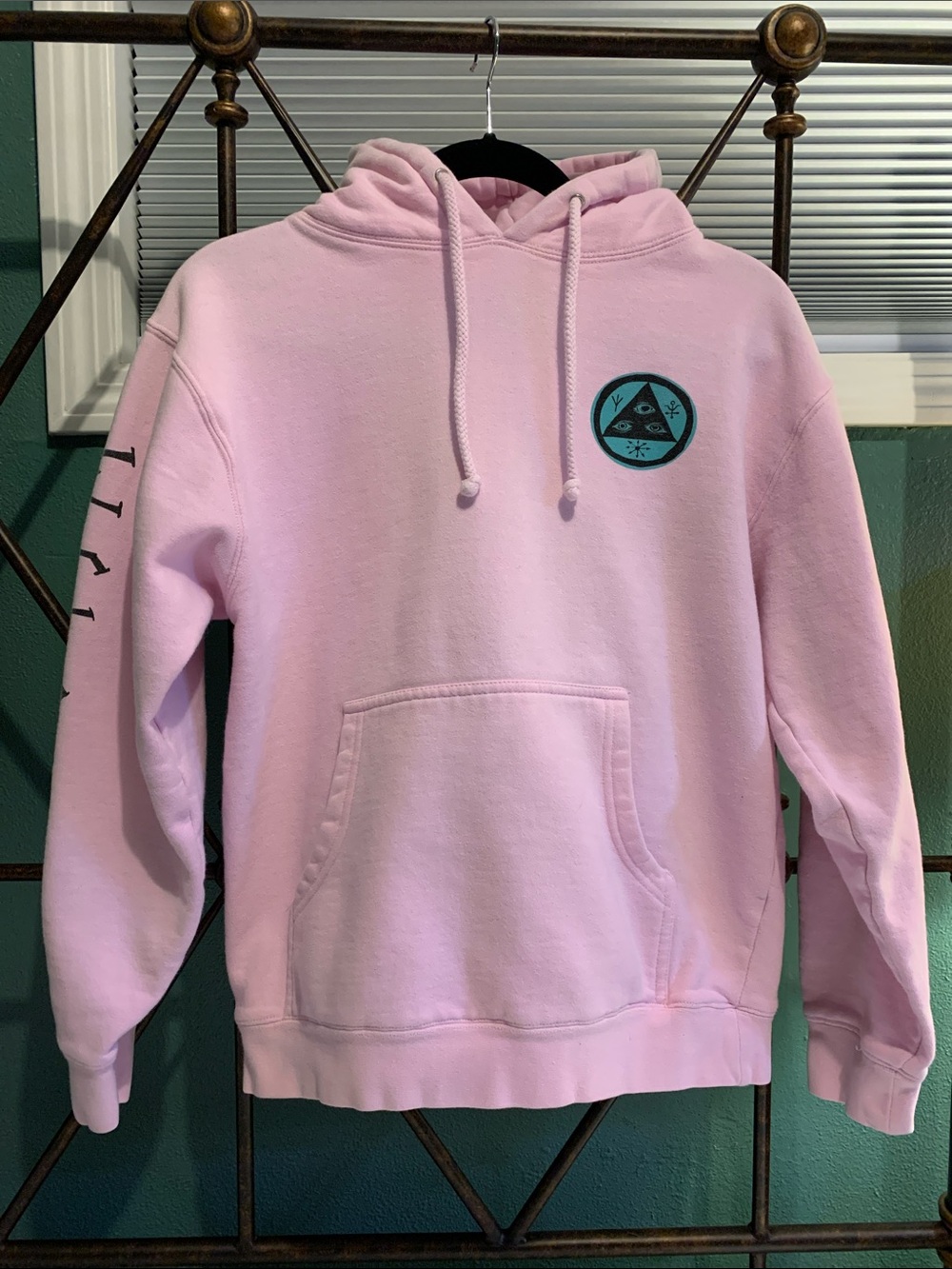 Pink Graphic Logo Hoodie